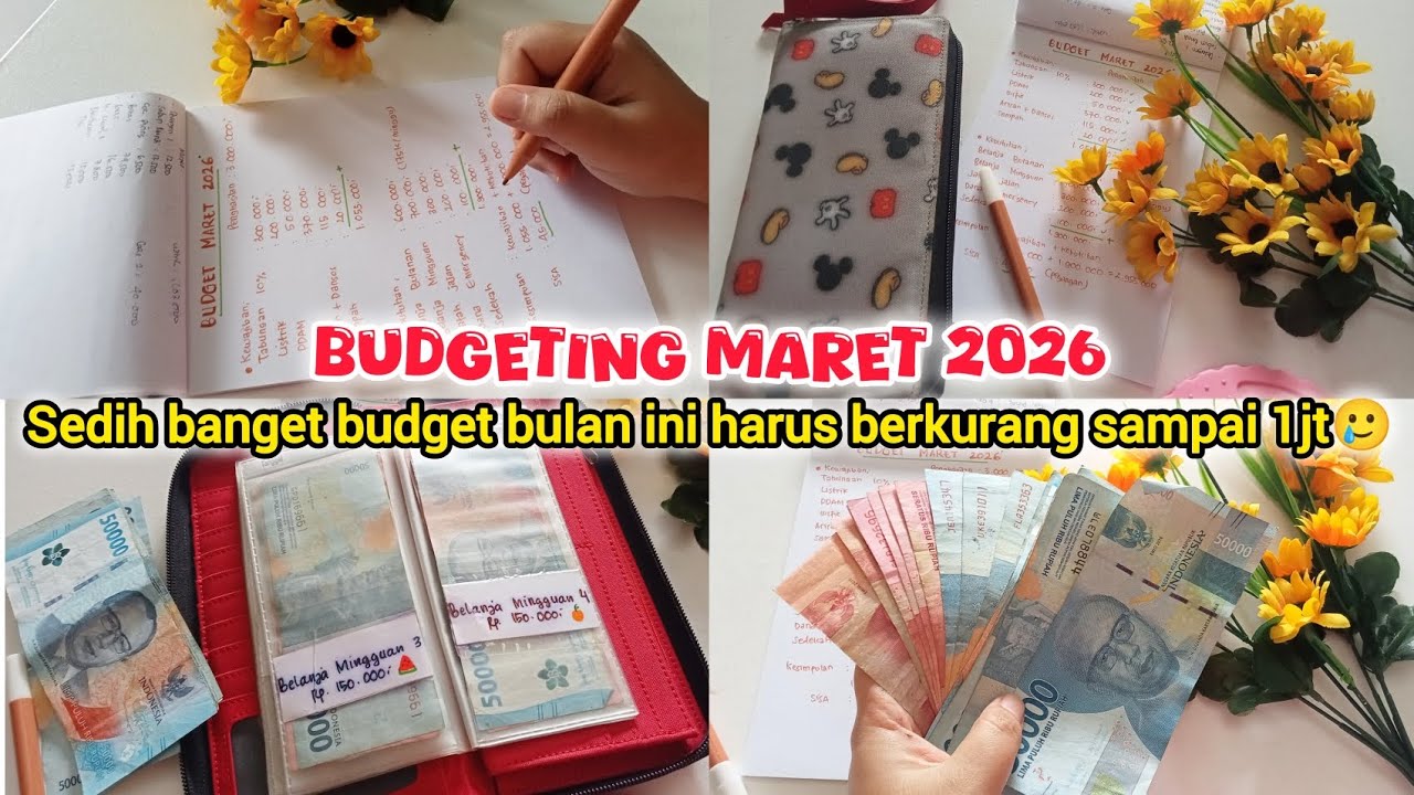 HILANG 1JUTA‼️ SEDIH BANGET BUDGETING BULAN MARET HARUS BERKURANG ANGGARANNYA, 🥲