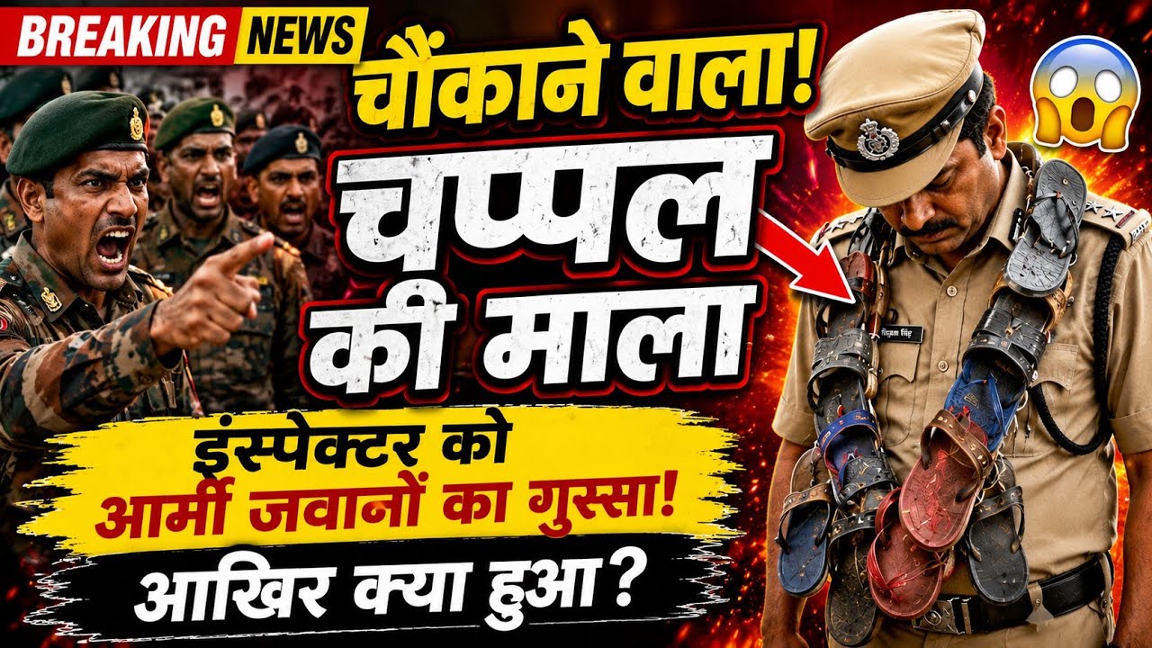 इंस्पेक्टर को चप्पल और जूते का माला क्यों पहनाया आर्मी जवानों ने...