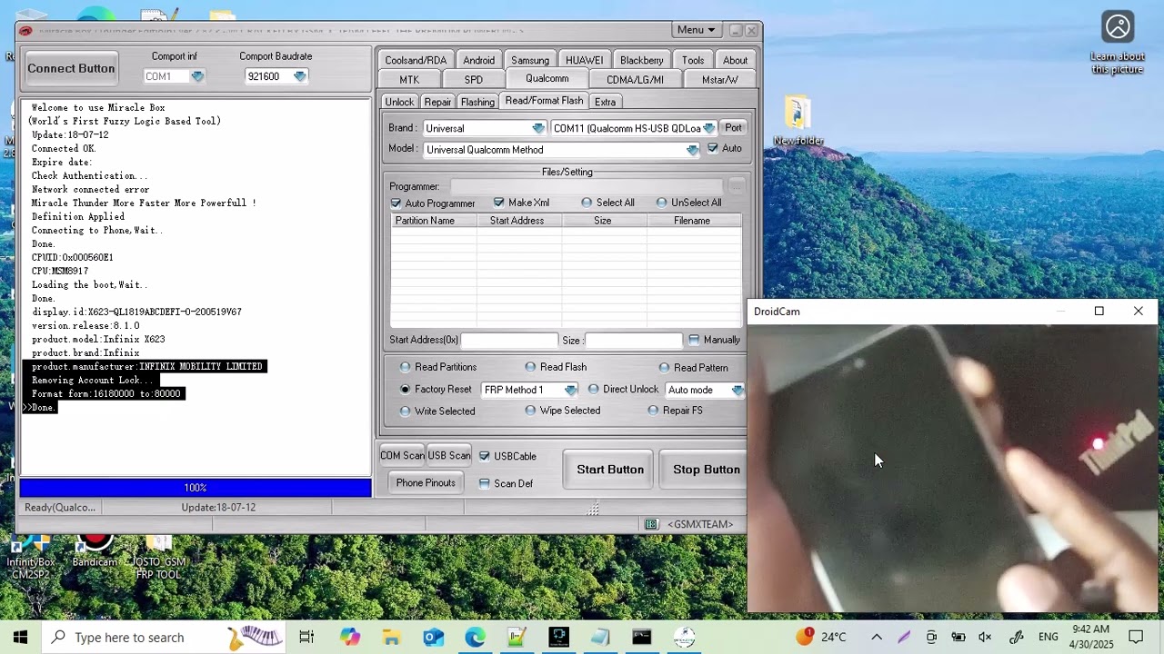 Infinix X623 FRP Bypass / Google Account Removal | Miracle Thunder Method