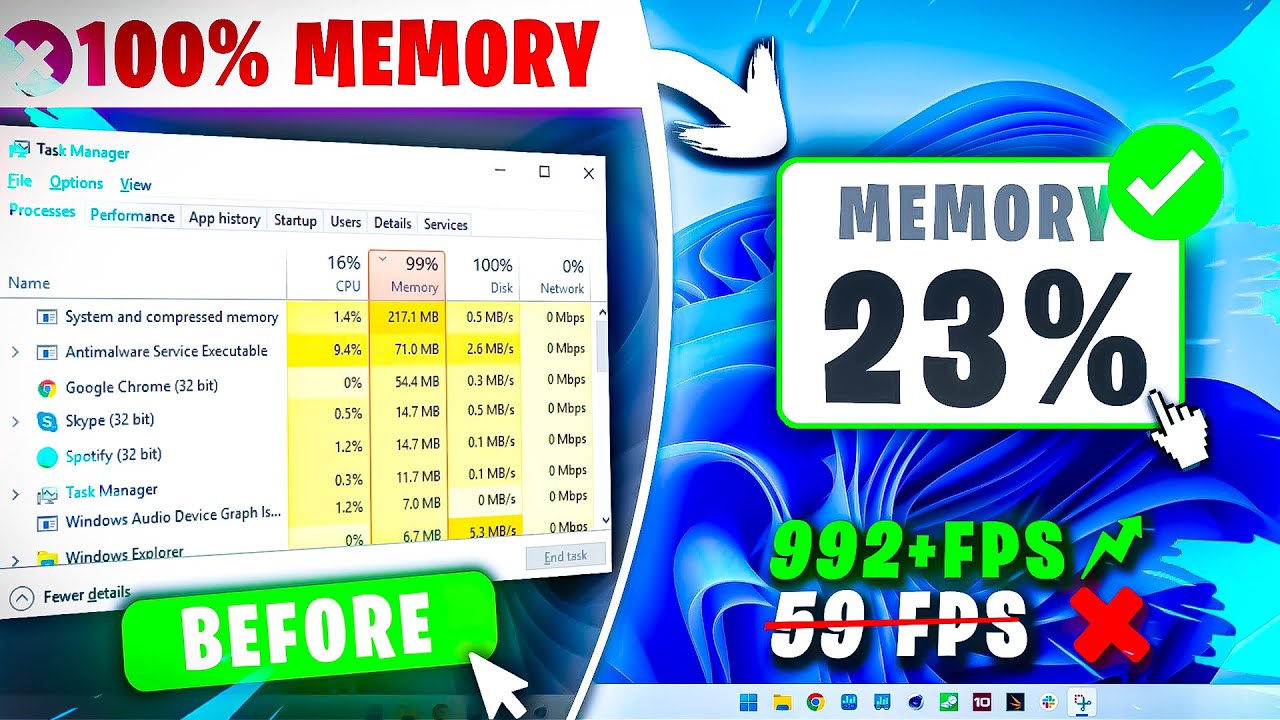 🔧Fix High Memory Usage Windows 10/11| Fix High RAM Usage - 2024 ✅