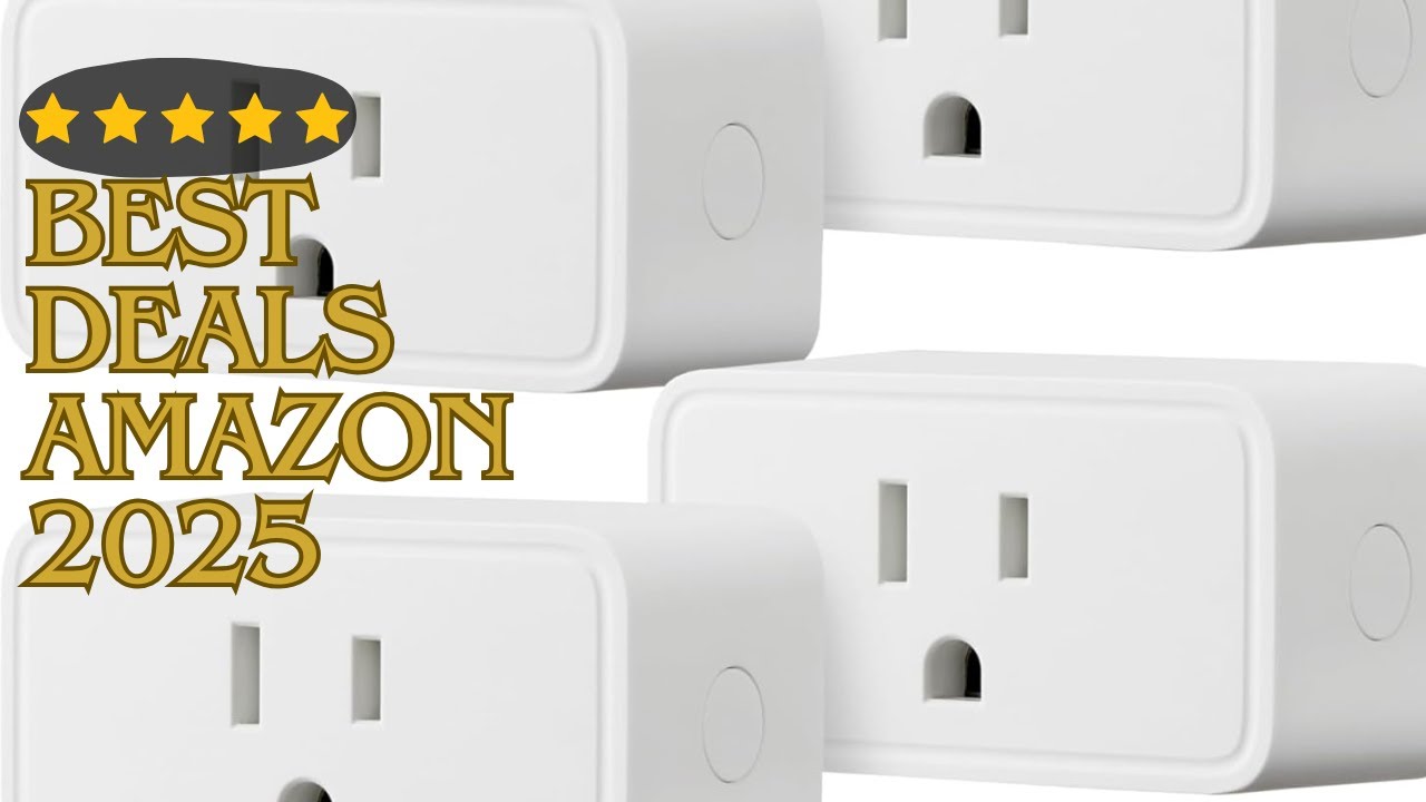 Amazon Basics Smart Plug, Works with Alexa Only, 2.4 GHz Wi-Fi, No Hub Required, 4 Pack, White