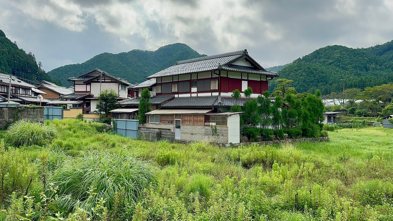 4K Japan Walk - Beautiful Japanese Village in Kyoto | Countryside Village Japan