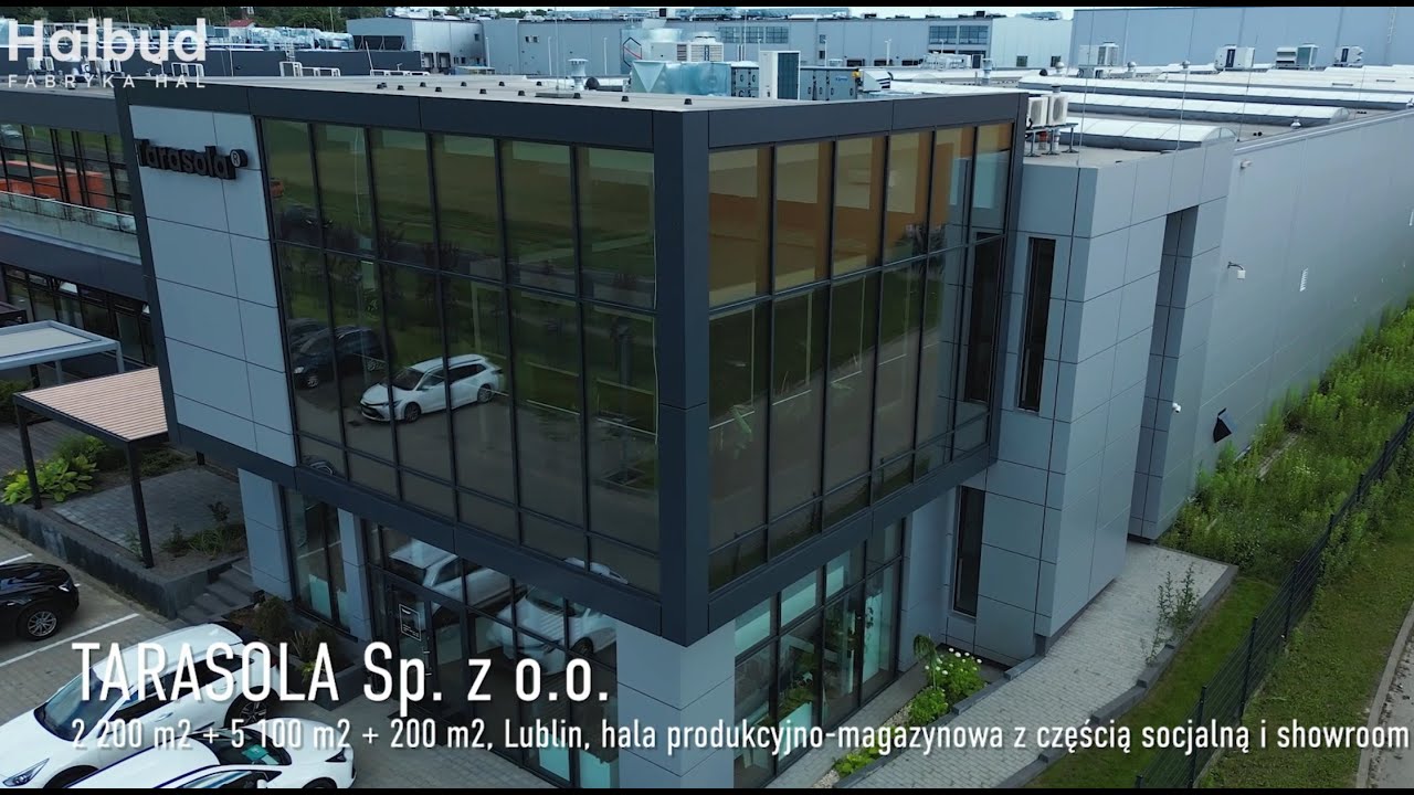 Hala produkcyjno-magazynowa z częścią socjalną i showroom dla firmy TARASOLA Sp. z o.o.