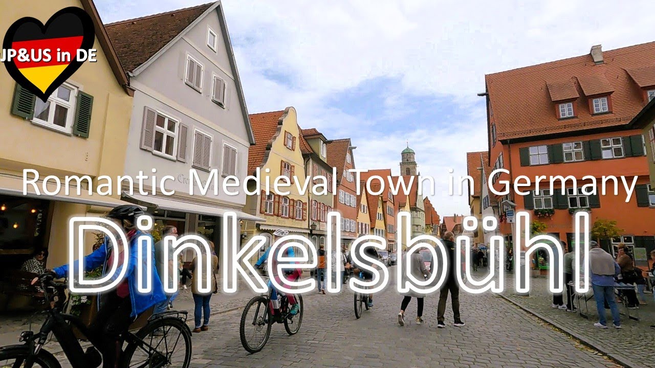 【Dinkelsbühl】🇩🇪Romantic Medieval Town in Germany / Walking Tour / Romantic Road