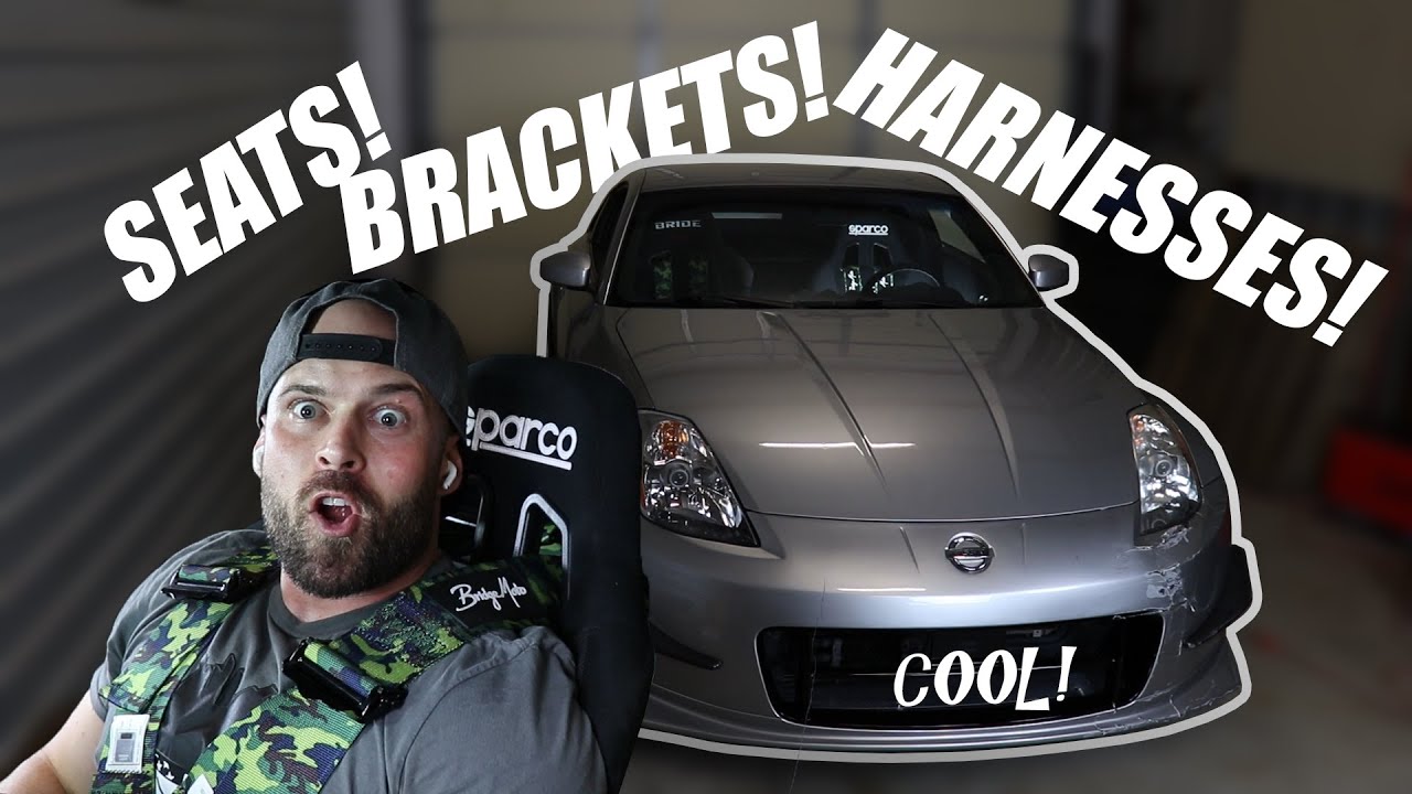 350z - Sparco Racing Seat, PCI Seat Mounts, Bridgemoto Harnesses and Harness Bar