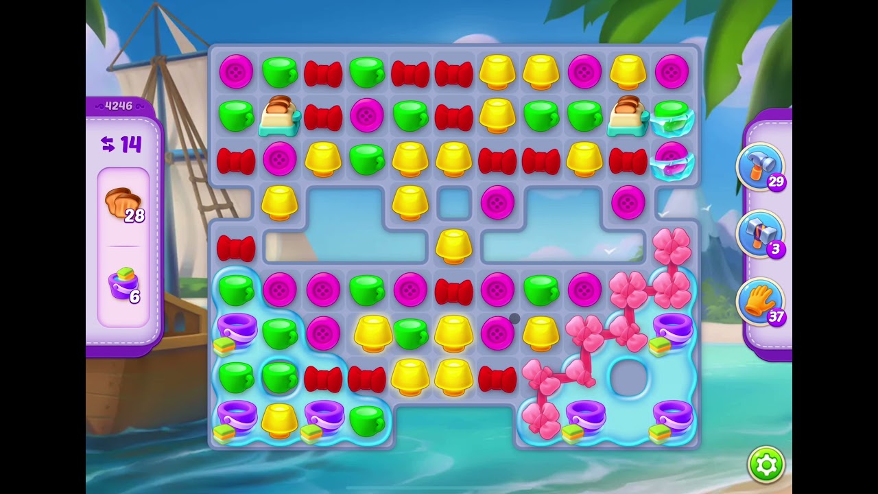 HomeScapes Level 4246 no boosters (20 moves)