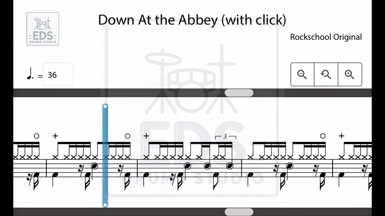Down At the Abbey (Backing Track) Rockschool Drums Grade 5 2024