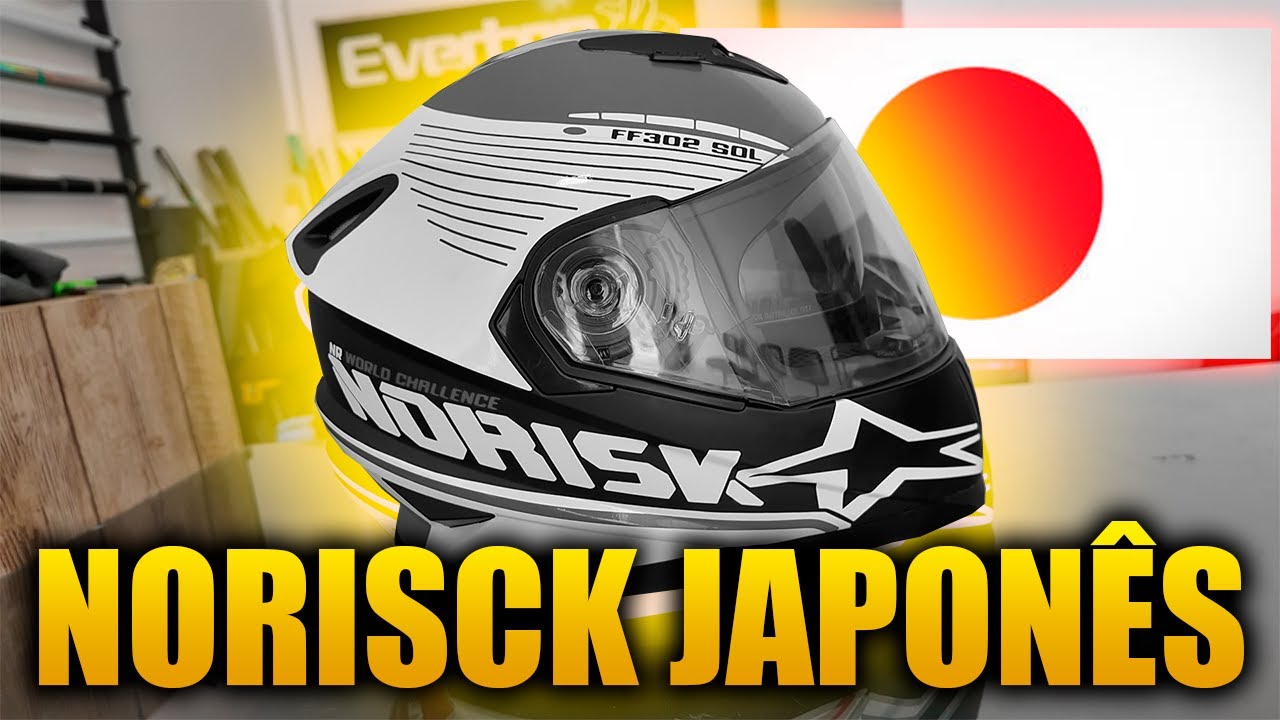 FINALIZEI O CAPACETE COM TEMA NORISCK JAPÃO FICOU LINDO