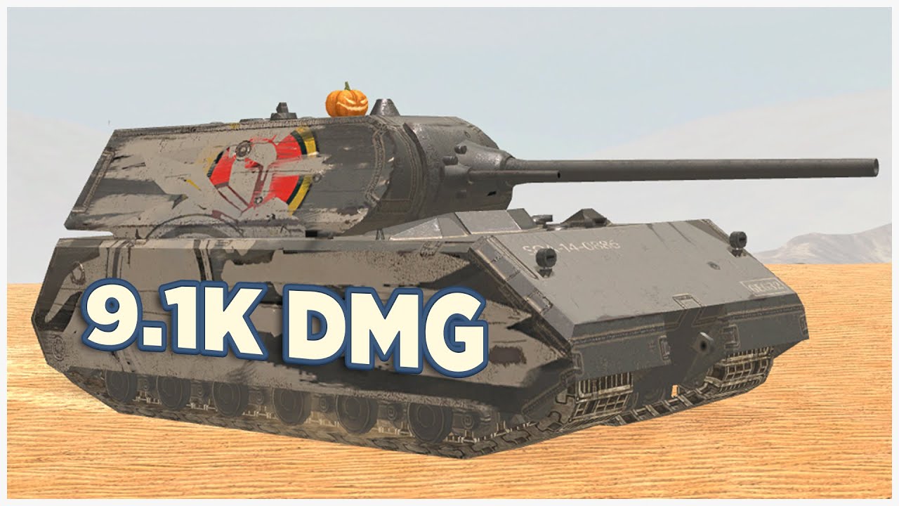 Maus • 9.1К УРОНА • 6 ФРАГОВ • WoT Blitz