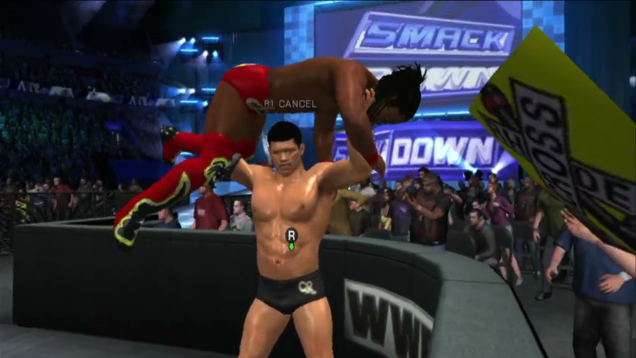 WWE Smackdown vs Raw 2011 - PS3 Gameplay - Cody Rhodes vs Kofi Kingston