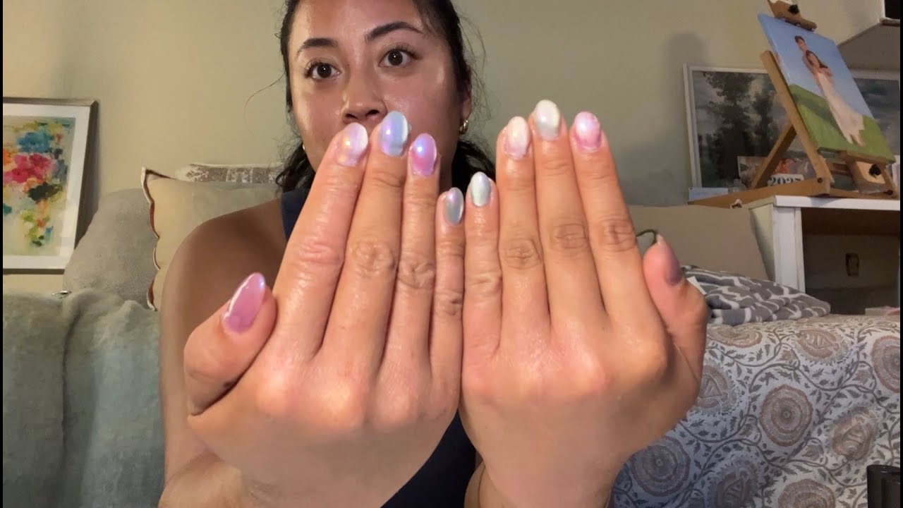 first time trying cat eye nails (vlog)