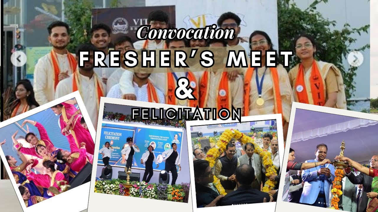 VIT Bhopal 5th convocation 🎓, Fresher's Meet and Felicitation program 2024 from Fresher's Pov