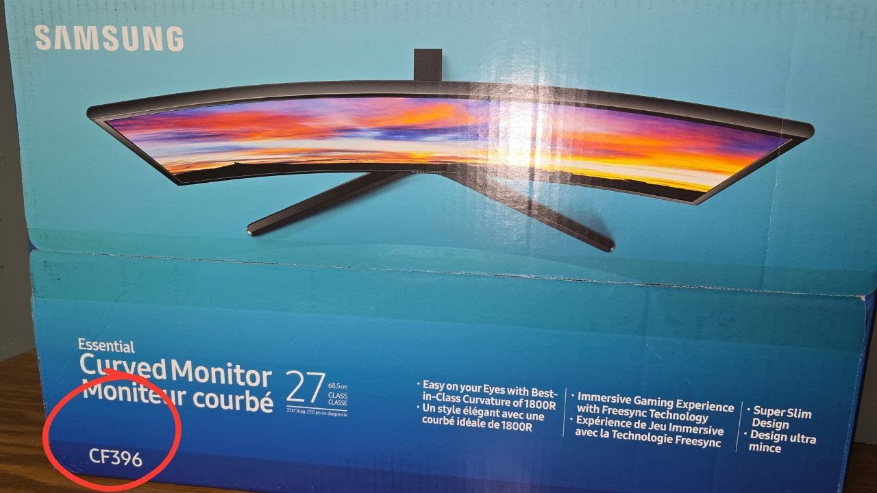 Samsung 27 Inch CURVED Monitor Setup
