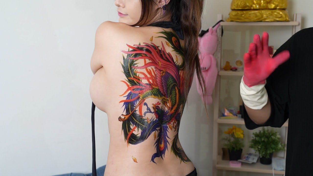 刺青賞析：浴火鳳凰｜Tattoo Appreciation｜Fire Phoenix Tattoo｜tato api phoenix