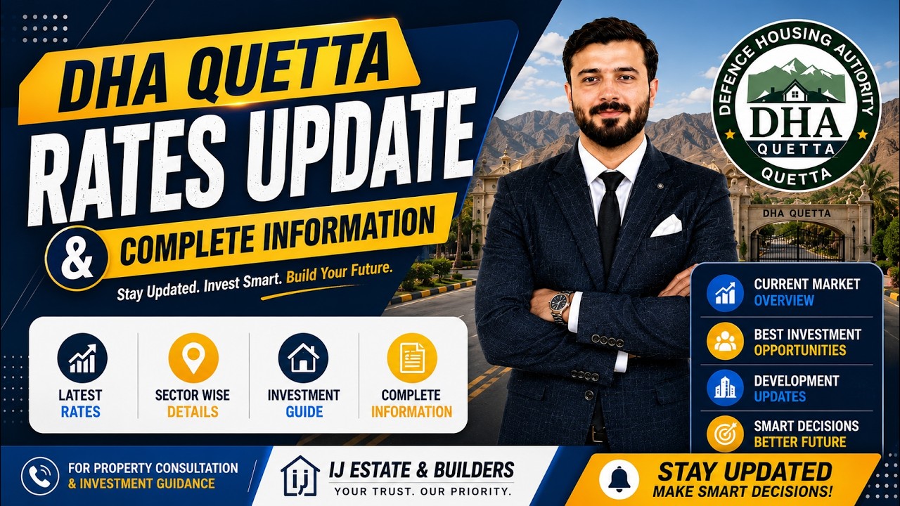 🔥 DHA Quetta Latest Rates Update 2026 | Sector-Wise Plot Prices & Smart Investment Guide