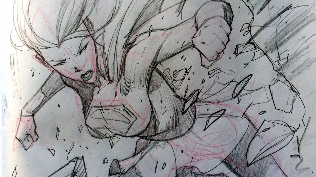 Ryan Benjamin Drawing Supergirl