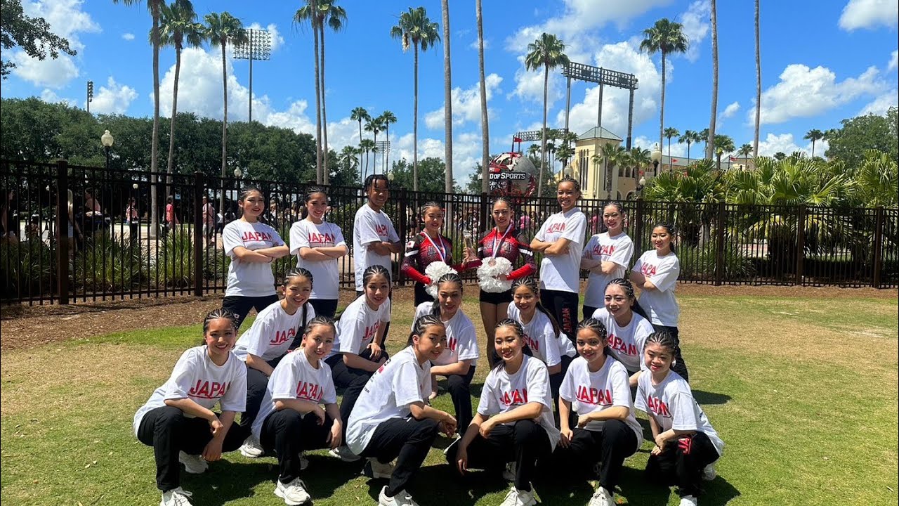 2023 ICU World Cheerleading Championshis _ Team Japan _ Junior HipHop_Doubles Pom