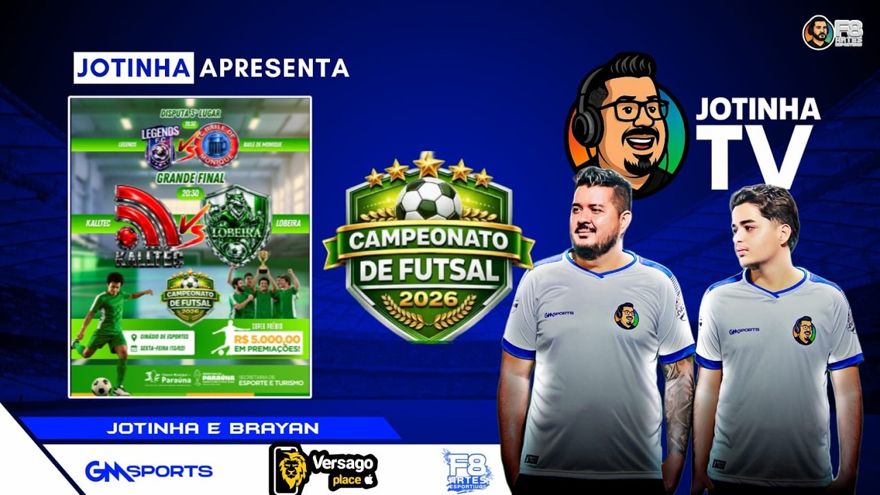 GRANDE FINAL DO CAMPEONATO DE FUTSAL EM PARAUNA