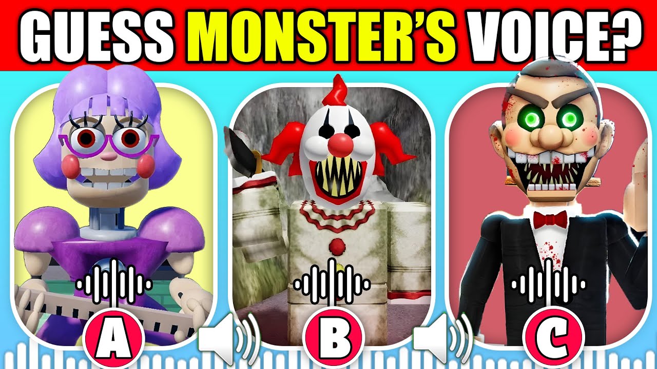 🔊 Угадай ГОЛОС монстра Roblox! | Лучшие игры Roblox Escape Scary Obby | Мисс Анитрон, Мистер Фанни
