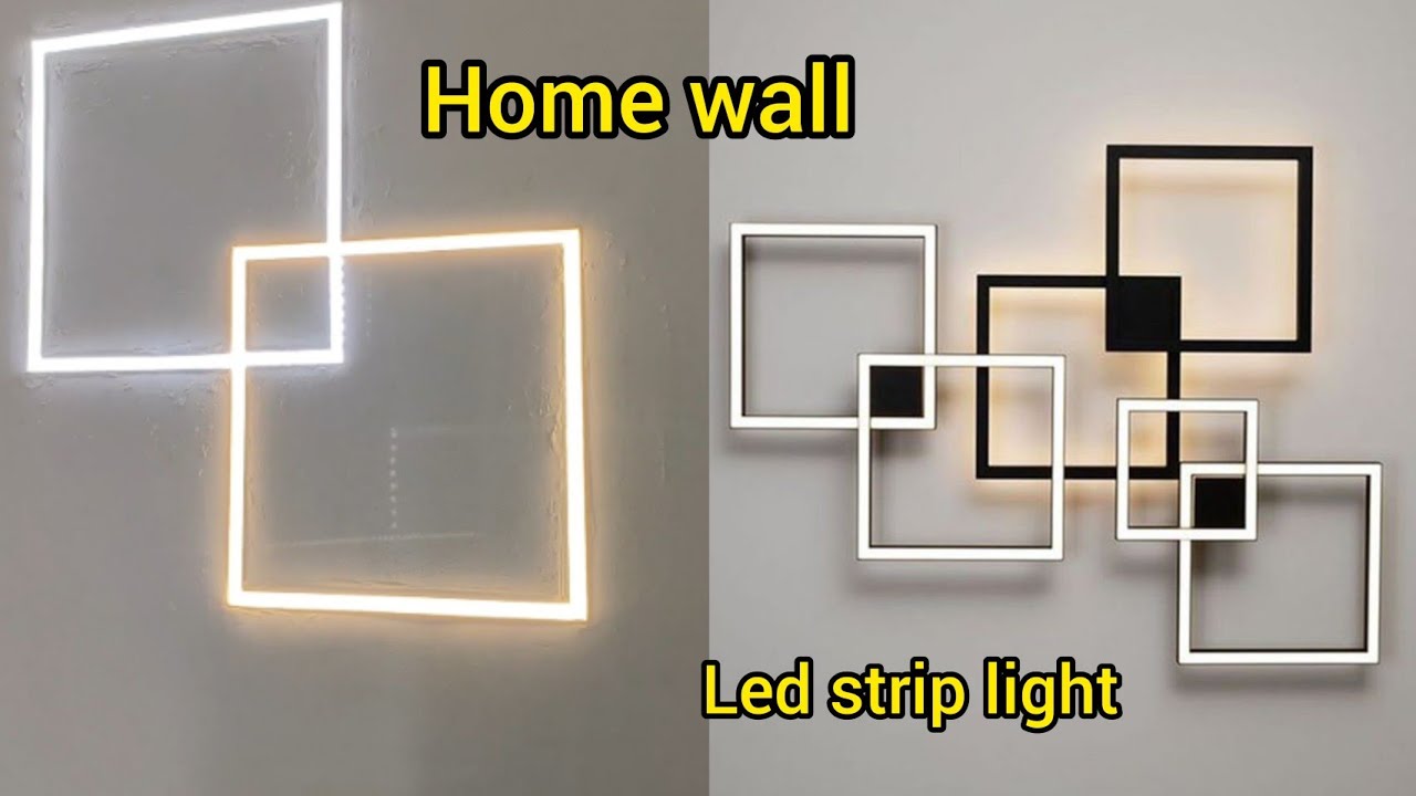 2 square LED profile light in 2 colour concealing home wall better awesome look for home
