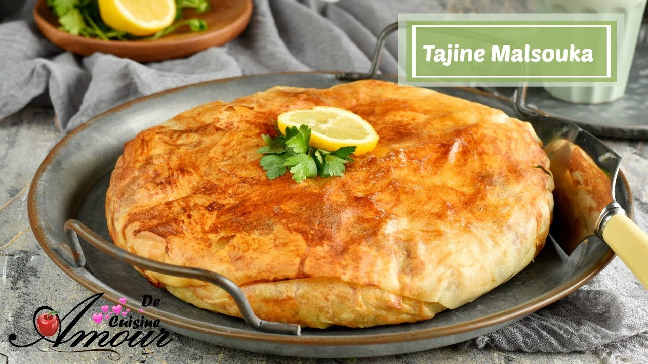 tajine malsouka au poulet, recette de la cuisine tunsienne pour ramadan
