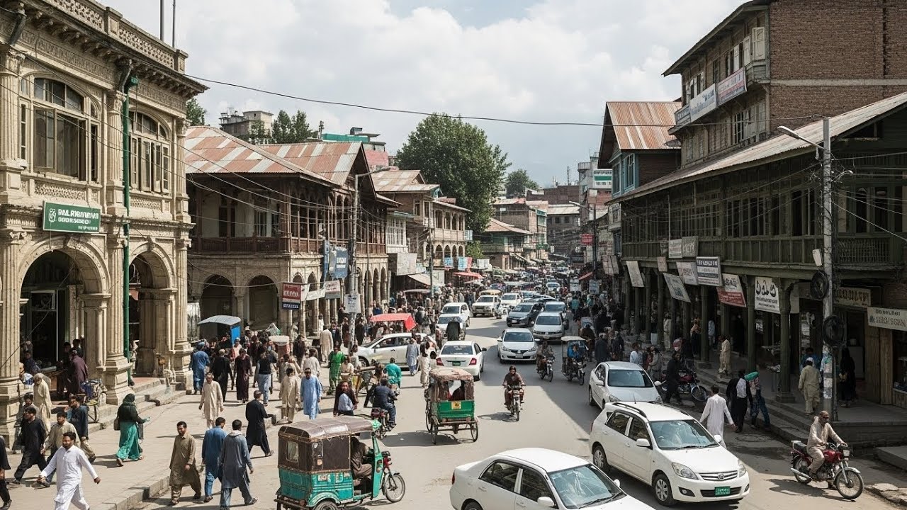 Historic GPO Chowk Murree 🇵🇰 | City Life Footage from 11 August 2017
