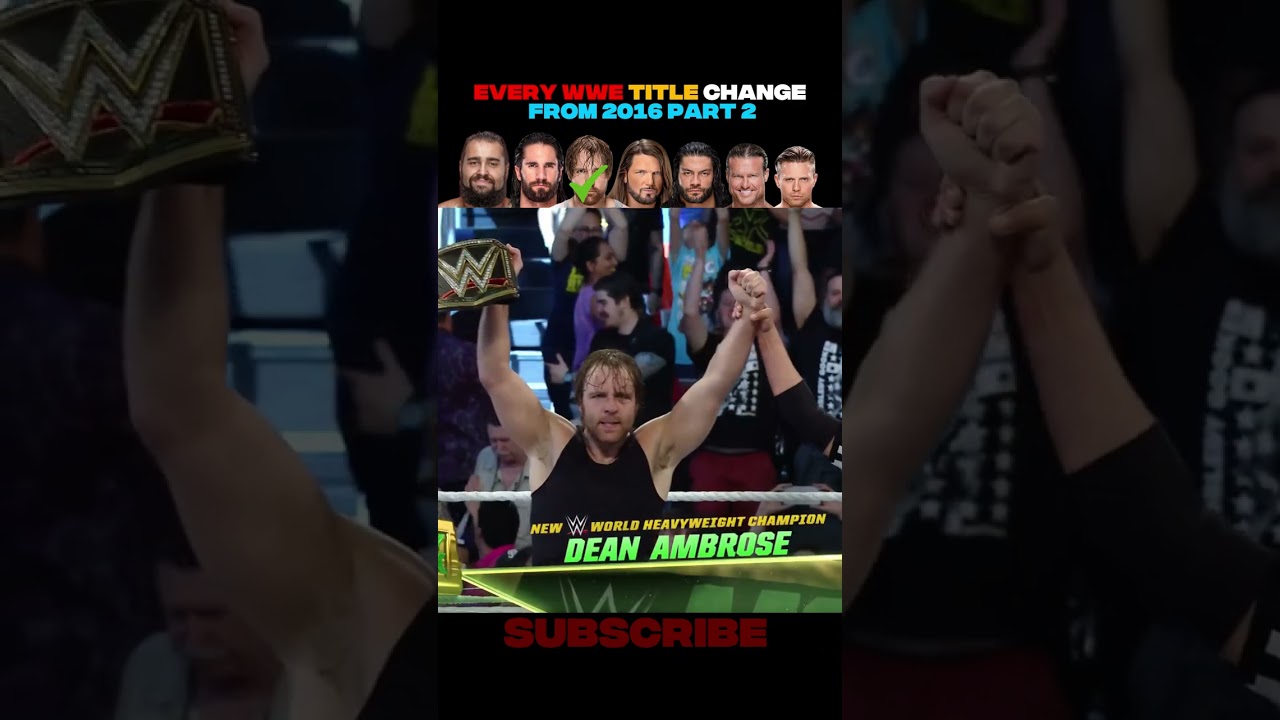 Every wwe Title Change From 2016 Part 2