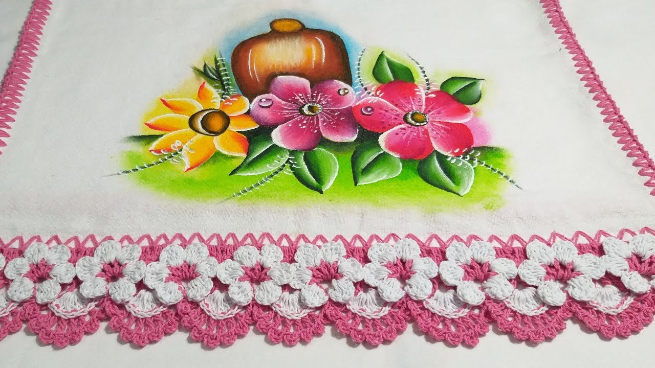 barrado de Crochê aula (02) parte 02