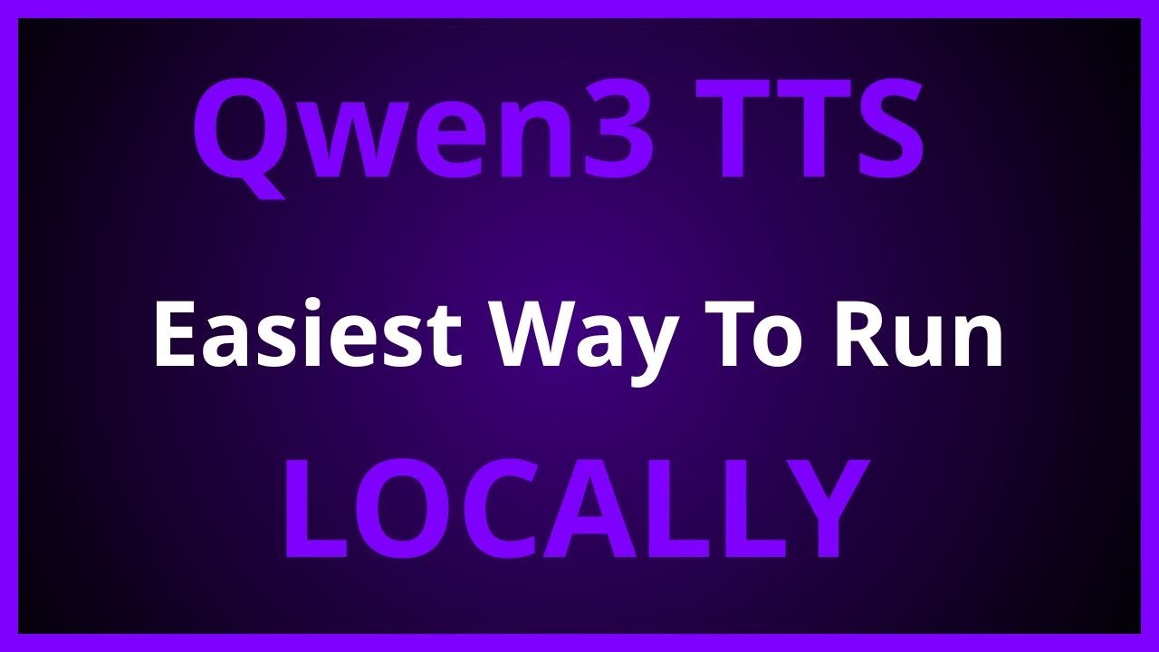 Easiest Way to Run Qwen3 TTS Locally! (and the Second Easiest)
