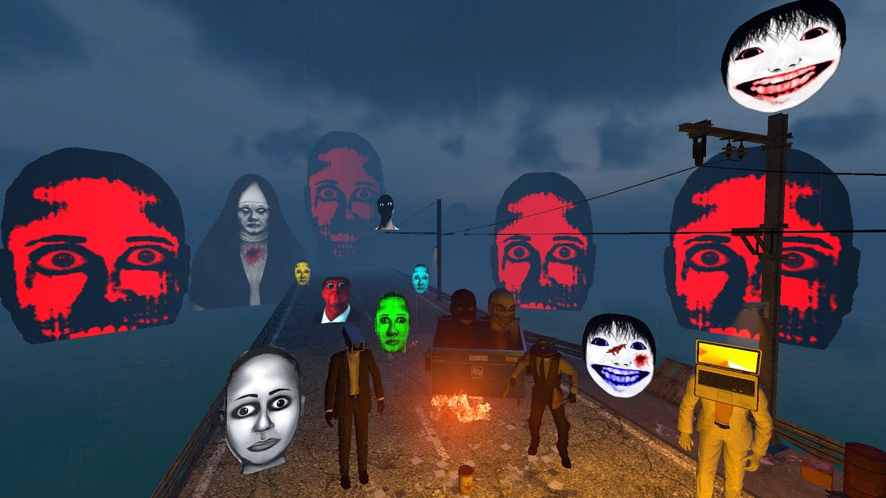 Somewhere in the Dark!! Obunga, Selene Delgado Nightmare, Nico's Nextbot, Skibidi Toilet | GMOD