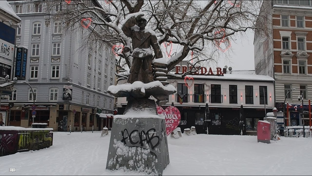 Ein Spaziergang über die verschneite Reeperbahn /Hamburg 08.01.2026