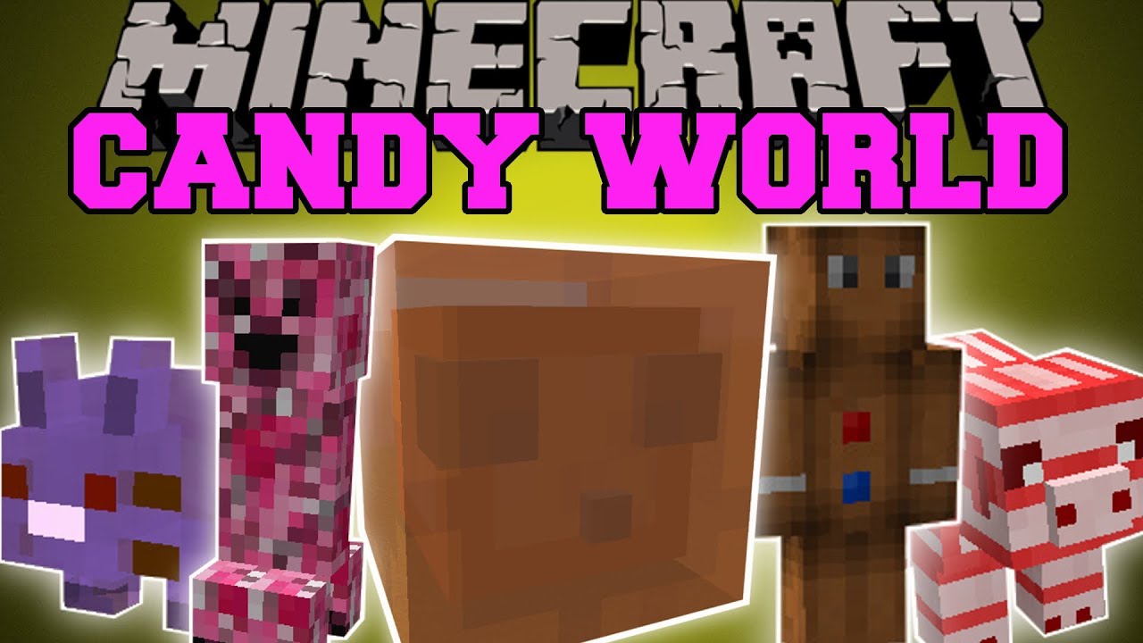 Minecraft: CANDY WORLD (JELLY KING, PEZ JELLY И МНОГОЕ ДРУГОЕ!) Модификация