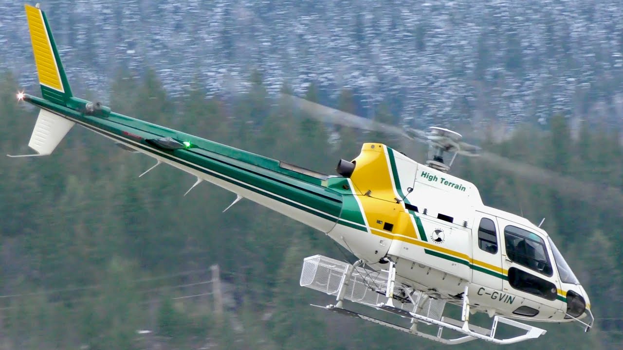 Aerospatiale AS-350 B2 Ecureuil Takeoff & Landing