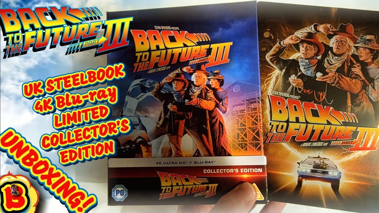 BACK TO THE FUTURE PART 3 40TH ANNIVERSARY 4K BLU-RAY STEELBOOK LIMITED EDITION UNBOXING!