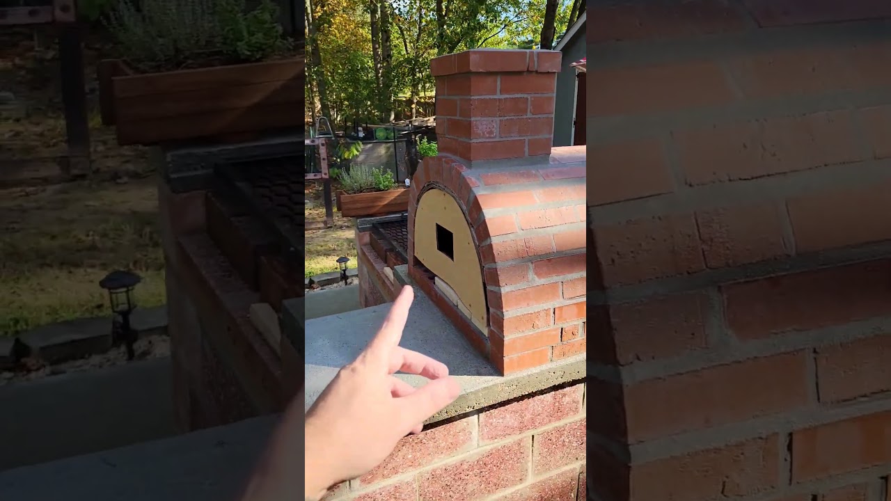Сделай сам | Печь для пиццы | Пицца из кирпичной печи #diypizzaoven #pizzatime #brickoven