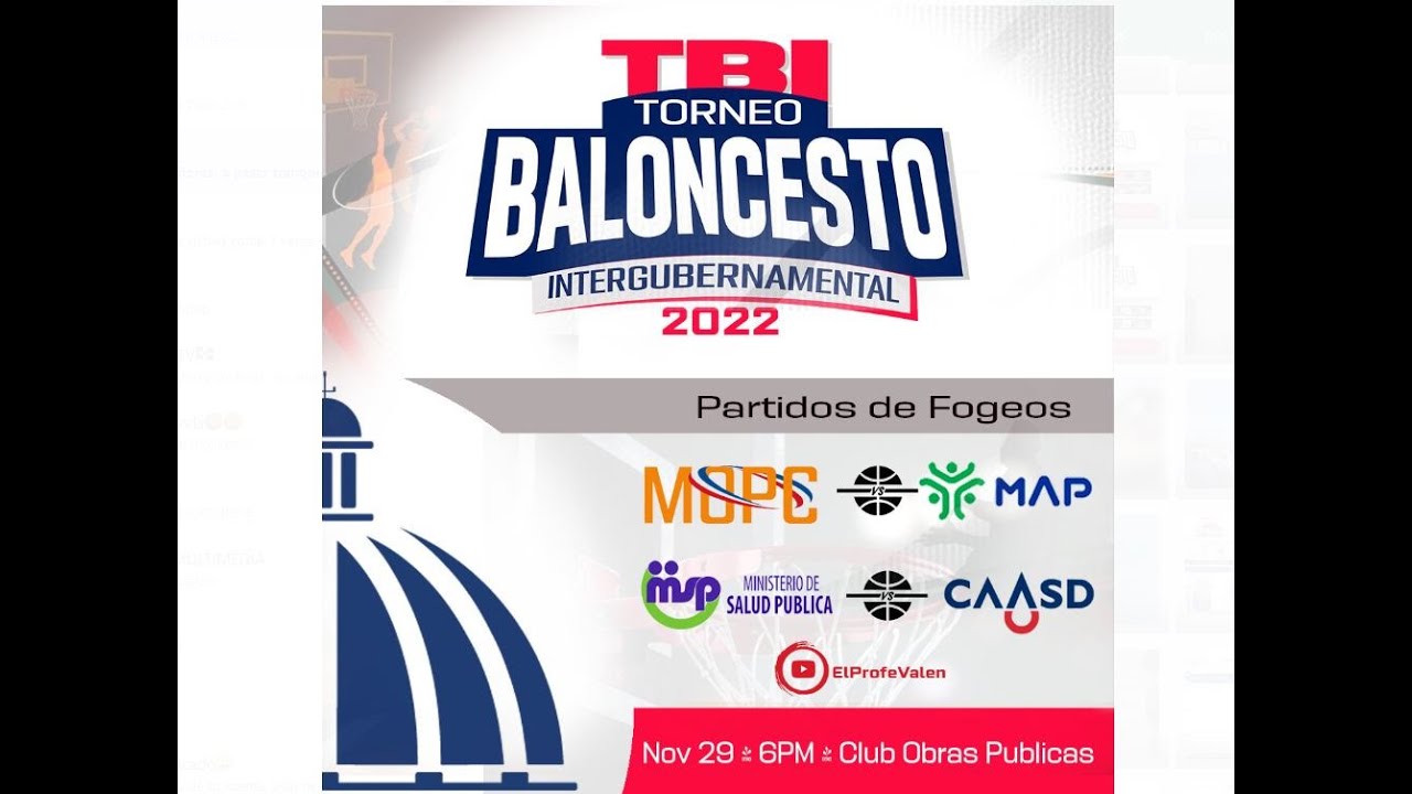 @MOPCRD  vs @MAPRDO | Fogueos Torneo Baloncesto Intergubernamental - TBI 2022 - by @ElProfeValen