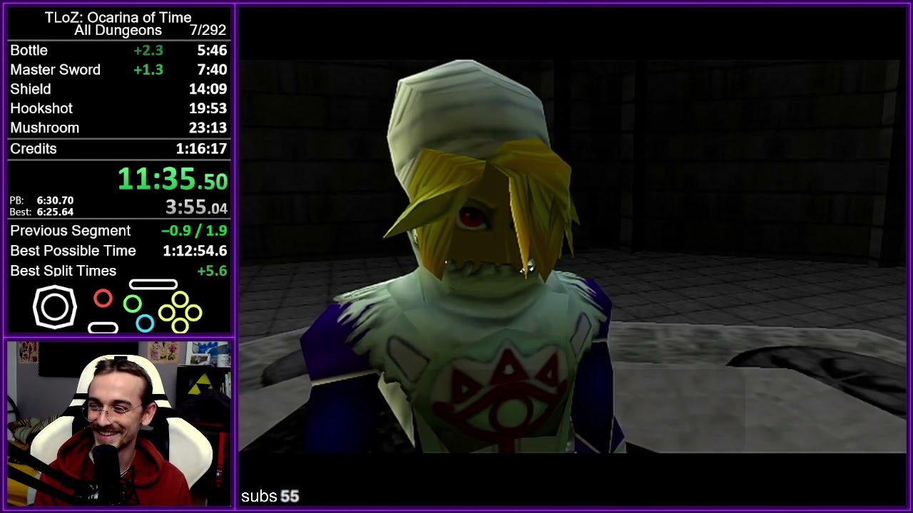 [PB] All Dungeons Speedrun 1:15:23  rank 6