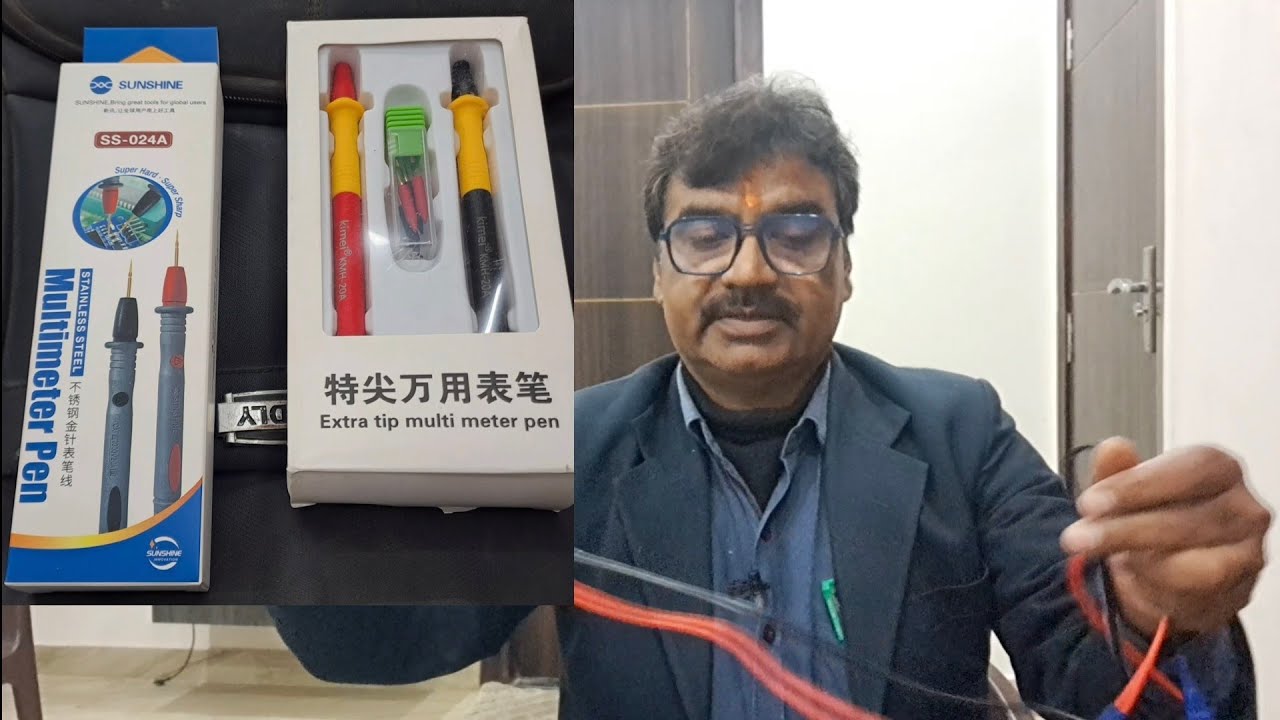 Best Digital Multimeter Probe Very Thin Needle tip & Soft Wire Quality Testing Lead 👌Digital Analog