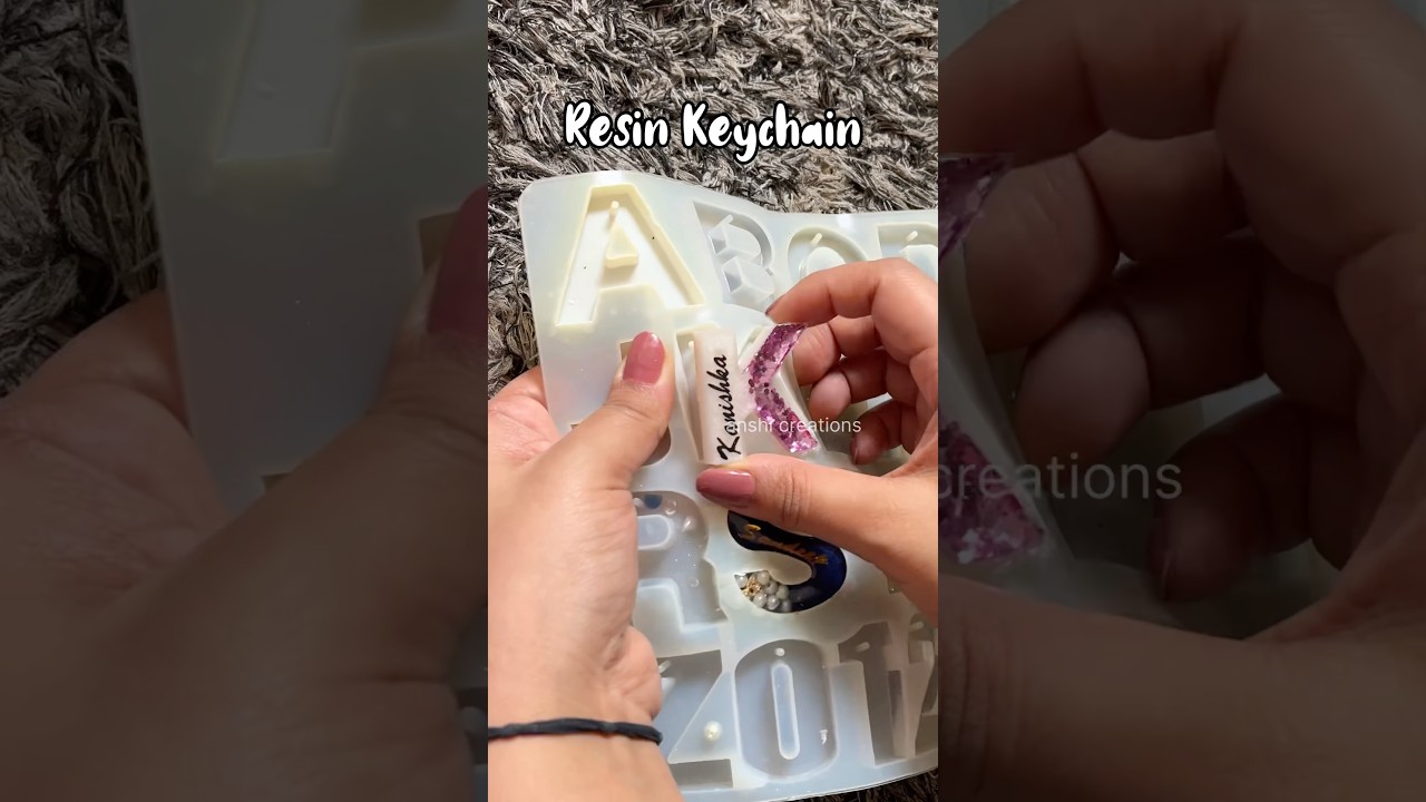 Resin Keychain|Resin Name Keychain|
