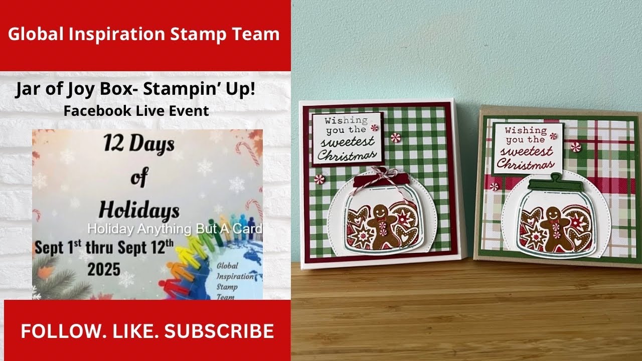GIST Facebook Live - Jar of Joy Sports Ritter Box by Stampin' Up!