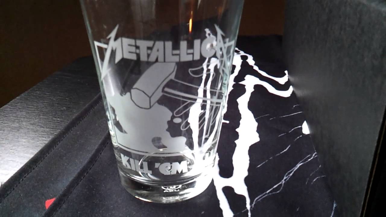 Metallica Half Pint Glass Box four Albums Metclub 2014 limited to 350 !