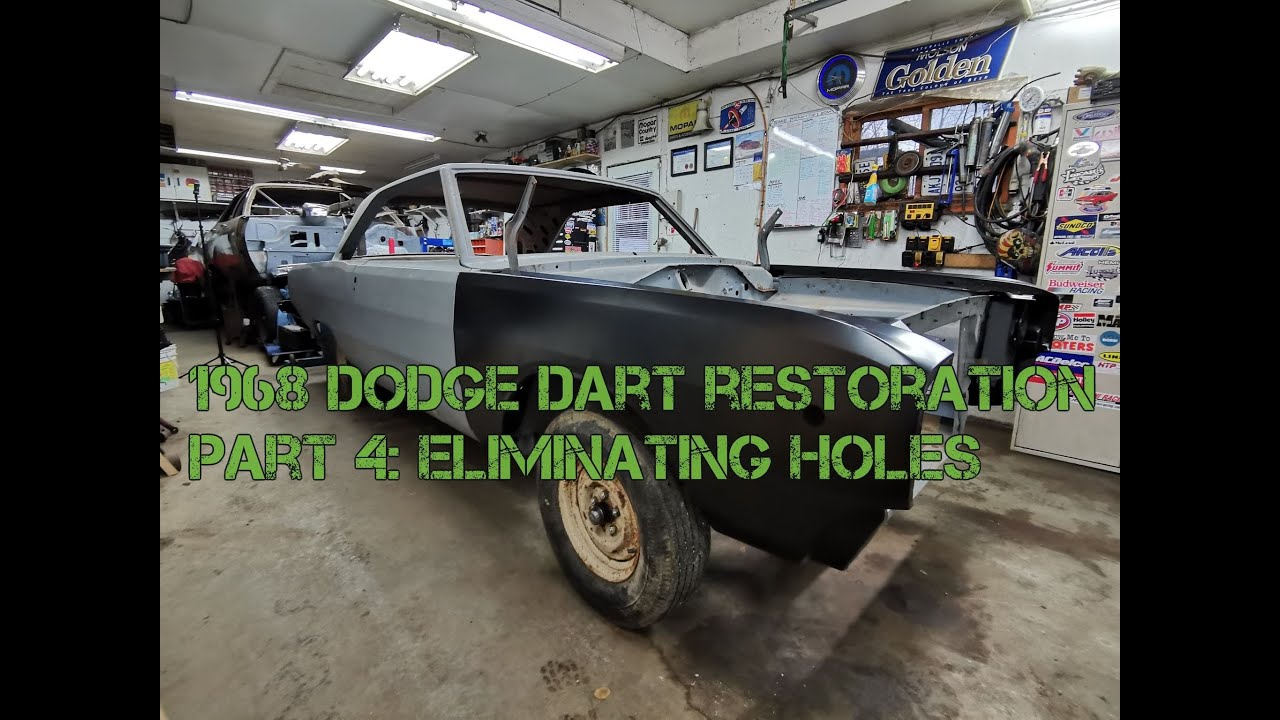 1968 Dodge Dart Restoration Part 4; Removing un-needed stamped holes