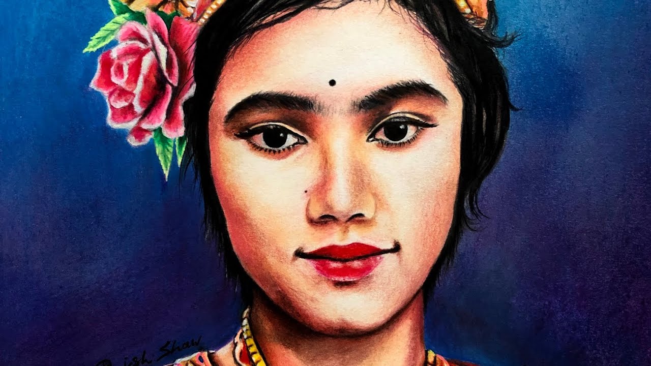 Colour Pencil sketch portrait 