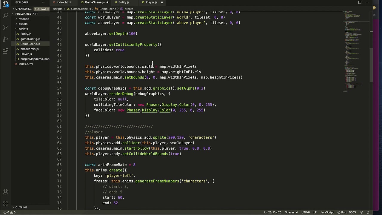 Creating a Top Down RPG Style Game with JavaScript and Phaser 3 Part 1