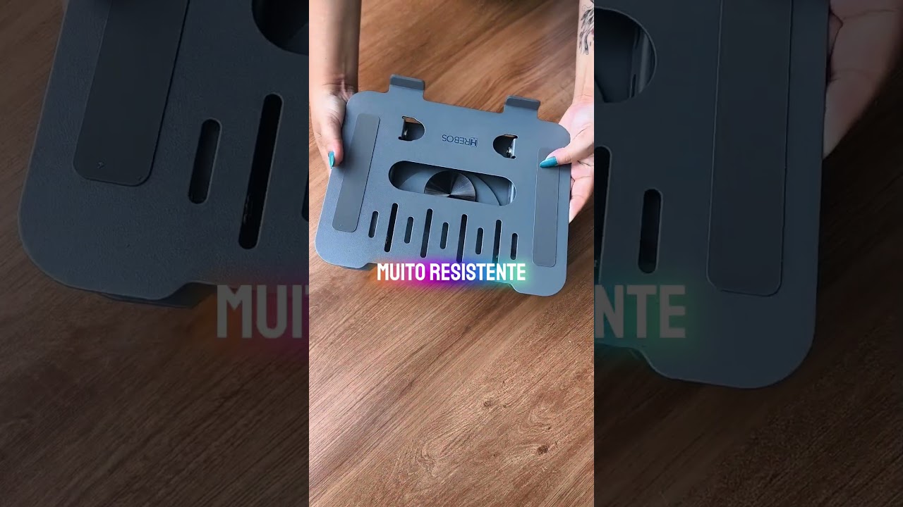 Suporte 360&deg; para notebook: ajuste total e conforto no dia a dia! 💻✨