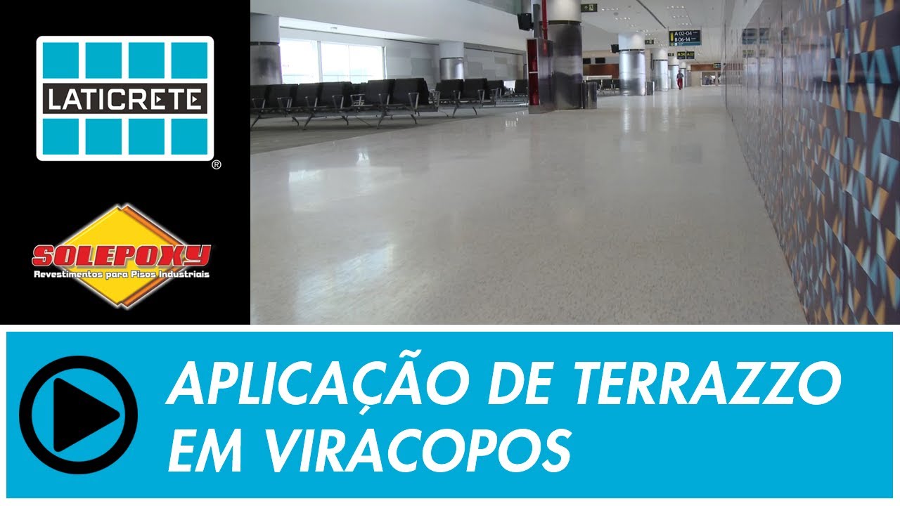 Obra de Terrazzo - Aeroporto Viracopos em Campinas | LATICRETE Solepoxy