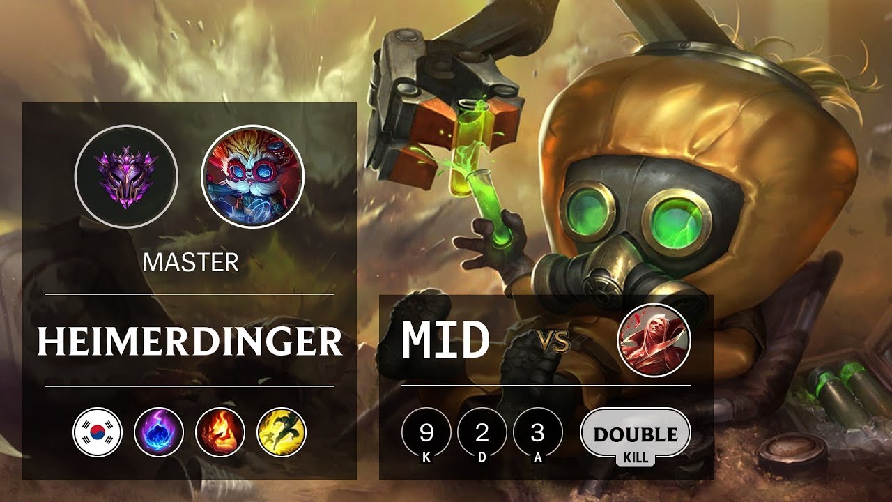 Heimerdinger Mid vs Vladimir - KR Master Patch 9.21