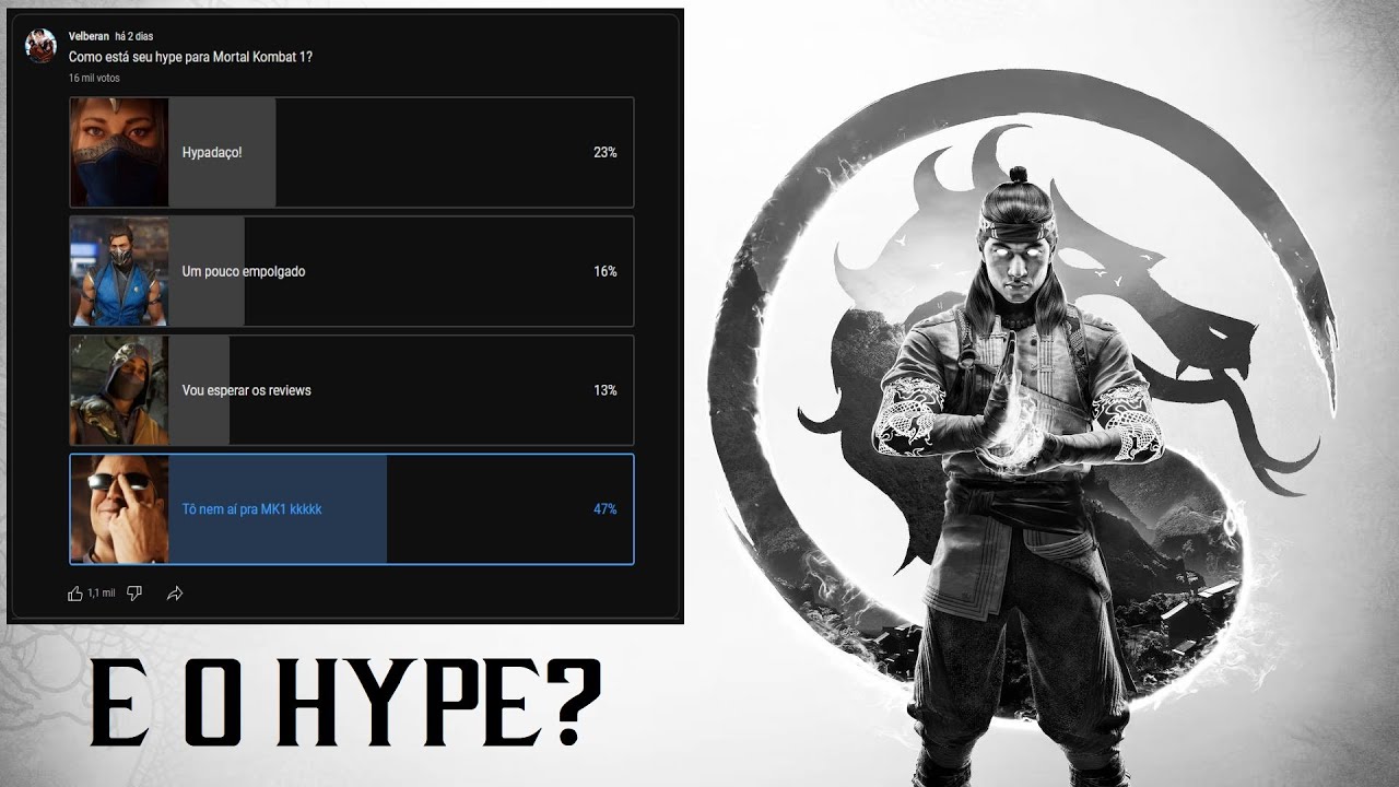 MAIS UM DESABAFO SOBRE O NOVO MORTAL KOMBAT... O HYPE DA GALERA DIMINUIU?