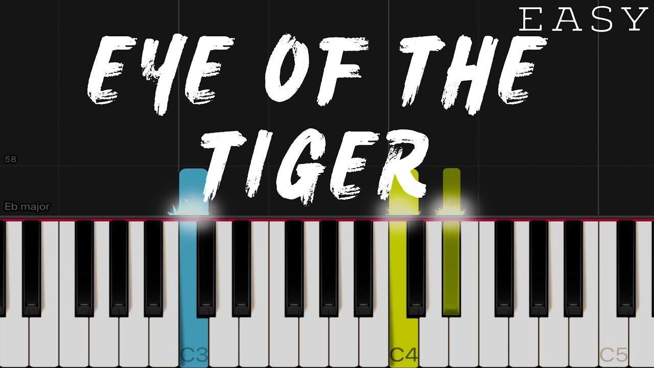 Eye Of The Tiger - Survivor | EASY Piano Tutorial