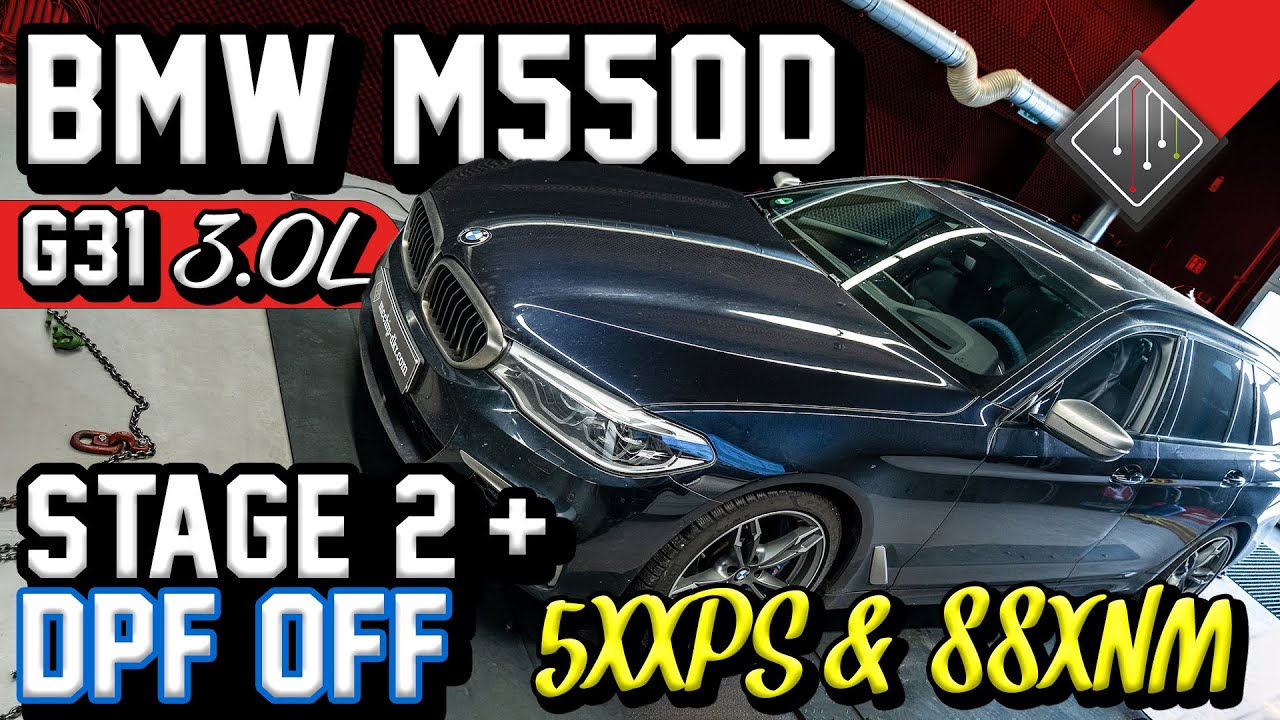 über 500PS ohne DPF ??? | BMW M550D Stage 2 + | DPF OFF + Dyno | mcchip-dkr